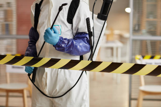 Professional Biohazard Cleanup technician working in Gerton, NC